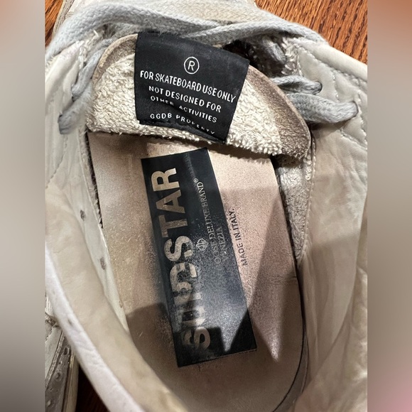 Golden Goose Mid Leopard Print Sneakers with silver Star - Picture 7 of 7